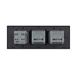 Intrerupator Simplu + Simplu + Priza LIVOLO cu Rama Din Sticla, Standard Italian, 6M - imagine 4