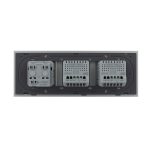 Intrerupator Simplu + Simplu + Priza LIVOLO cu Rama Din Sticla, Standard Italian, 6M - imagine 4