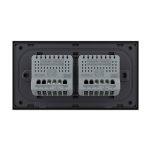 Intrerupator Simplu + Simplu cu Touch LIVOLO cu Rama Din Sticla, Standard Italian, 4M - imagine 4