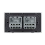 Intrerupator Dublu + Dublu cu Touch LIVOLO cu Rama Din Sticla, Standard Italian, 4M - imagine 4