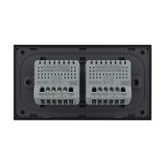 Intrerupator Dublu + Dublu cu Touch LIVOLO cu Rama Din Sticla, Standard Italian, 4M - imagine 4