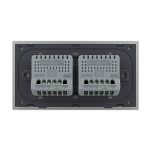 Intrerupator Dublu + Dublu cu Touch LIVOLO cu Rama Din Sticla, Standard Italian, 4M - imagine 4