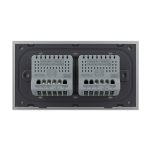 Intrerupator Simplu + Dublu cu Touch LIVOLO cu Rama Din Sticla, Standard Italian, 4M - imagine 4