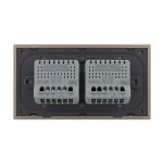 Intrerupator Simplu + Dublu cu Touch LIVOLO cu Rama Din Sticla, Standard Italian, 4M - imagine 4