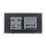 Intrerupator Simplu + Priza LIVOLO cu Rama Din Sticla, Standard Italian, 4M - imagine 4