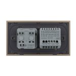 Intrerupator Simplu + Priza LIVOLO cu Rama Din Sticla, Standard Italian, 4M - imagine 4