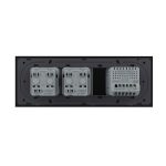 Intrerupator Dublu Cap Scara / Cruce + 2 Prize LIVOLO cu Rama Din Sticla, Standard Italian, 6M - imagine 4