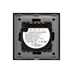 Intrerupator Triplu cu Touch din Sticla si Rama de Aluminiu LUXION - imagine 4