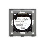 Intrerupator Triplu cu Touch din Sticla si Rama de Aluminiu LUXION - imagine 4