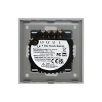 Intrerupator Cvadruplu cu Touch din Sticla LUXION, 500W - imagine 4