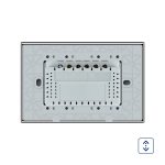Intrerupator cu touch pentru draperie Livolo din sticla, Standard italian - imagine 4