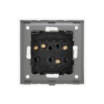 Intrerupator Dublu Mecanic cu Reset / Revenire LUXION cu Rama din Sticla - imagine 4