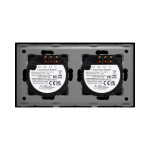 Intrerupator Dublu + Dublu cu Touch din Sticla LUXION - imagine 4