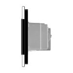 Intrerupator dublu + priza Livolo cu rama din sticla, Standard italian - imagine 4