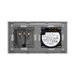 Intrerupator Dublu + Priza cu Rama din Sticla LUXION - imagine 4