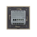 Intrerupator Simplu Cap Scara / Cruce cu Touch LIVOLO cu Rama din Sticla - Protocol Zigbee EC - imagine 4