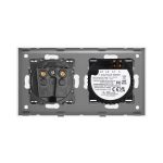 Intrerupator Simplu + Priza cu Rama din Sticla LUXION - imagine 4