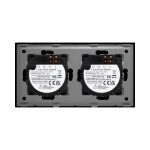 Intrerupator Simplu + Simplu cu Touch din Sticla LUXION - imagine 4