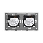 Intrerupator Simplu + Simplu cu Touch din Sticla LUXION - imagine 4