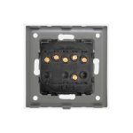 Intrerupator Triplu Mecanic LUXION cu Rama din Sticla - imagine 4