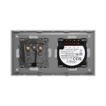 Intrerupator Triplu + Priza cu Rama din Sticla LUXION - imagine 4