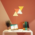 Kit 4 Panouri luminaose Nanoleaf Shapes Triangles, 16 Milioane culori, Iluminare LED RGBW, 320 Lumeni - imagine 4