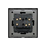 Intrerupator Dublu Cap Scara Mecanic LUXION cu Rama din Sticla - imagine 4