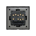 Intrerupator Triplu Cap Scara Mecanic LUXION cu Rama din Sticla - imagine 4