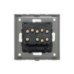 Intrerupator Triplu Cap Scara Mecanic LUXION cu Rama din Sticla - imagine 4