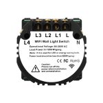 Modul Intrerupator Cvadruplu Wi-Fi + RF433 cu Touch LUXION - imagine 4