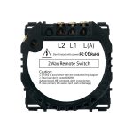 Modul Intrerupator Dublu Cap Scara, RF433 cu Touch LUXION - imagine 4