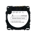 Modul Intrerupator Dublu cu Variator, RF433 cu Touch LUXION - imagine 4