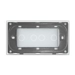 Panou Intrerupator Dublu + Dublu cu Touch LIVOLO din Sticla, Standard Italian - 4M - imagine 4