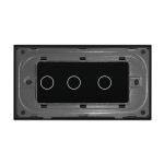 Panou Intrerupator Simplu + Dublu cu Touch LIVOLO din Sticla, Standard Italian - 4M - imagine 4