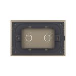 Panou intrerupator dublu cu touch Livolo din sticla, standard Italian - Serie noua - imagine 4