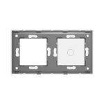 Panou Intrerupator Simplu cu Touch si Priza Simpla Din Sticla LUXION - imagine 4