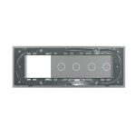 Panou Intrerupator Dublu + Dublu cu Priza LIVOLO din Sticla, Standard Italian - 6/7M - imagine 4