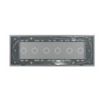 Panou Intrerupator Dublu + Dublu + Dublu cu Touch LIVOLO din Sticla, Standard Italian - 6/7M - imagine 4