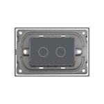 Panou Intrerupator Dublu cu Touch LIVOLO Din Sticla, Standard Italian - imagine 4