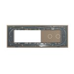 Panou Intrerupator Dublu cu 2 Prize LIVOLO din Sticla, Standard Italian - 6/7M - imagine 4