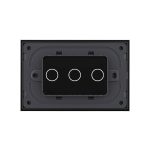 Panou intrerupator triplu cu touch Livolo din sticla, standard Italian - Serie noua - imagine 4