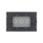 Panou intrerupator triplu cu touch Livolo din sticla, standard Italian - Serie noua - imagine 4