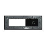 Panou Intrerupator Simplu cu 2 Prize LIVOLO din Sticla, Standard Italian - 6/7M - imagine 4