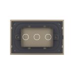 Panou intrerupator triplu cu touch Livolo din sticla, standard Italian - Serie noua - imagine 4