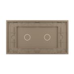 Panou Intrerupator Simplu + Simplu cu Touch LIVOLO din Sticla, Standard Italian - 4M - imagine 4