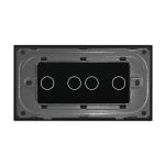 Panou Intrerupator Dublu + Dublu cu Touch LIVOLO din Sticla, Standard Italian - 4M - imagine 4