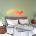 Kit 9 Panouri luminoase Nanoleaf Shapes Hexagons, 16 Milioane culori, Tehnologie LED RGBW, Cablu 2.5 m - imagine 4