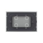 Panou intrerupator cvadruplu cu touch Livolo din sticla, standard Italian - Serie noua - imagine 4