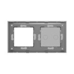 Panou Intrerupator Dublu cu Touch si Priza Simpla Din Sticla LUXION - imagine 4