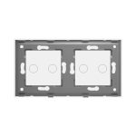 Panou Intrerupator Dublu + Dublu cu Touch Din Sticla LUXION - imagine 4